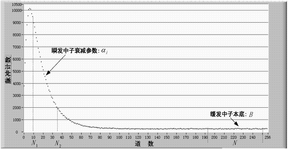 A data processing method for measuring prompt neutron decay parameters in reactors