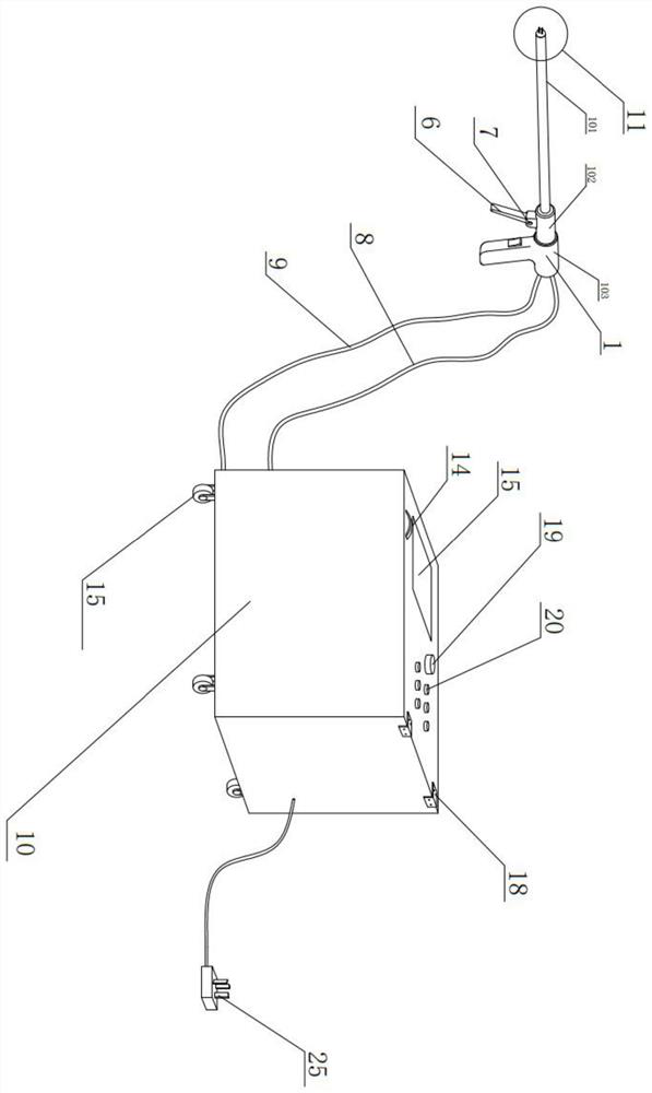 An auxiliary device for treating gout under arthroscopy