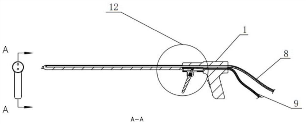 An auxiliary device for treating gout under arthroscopy