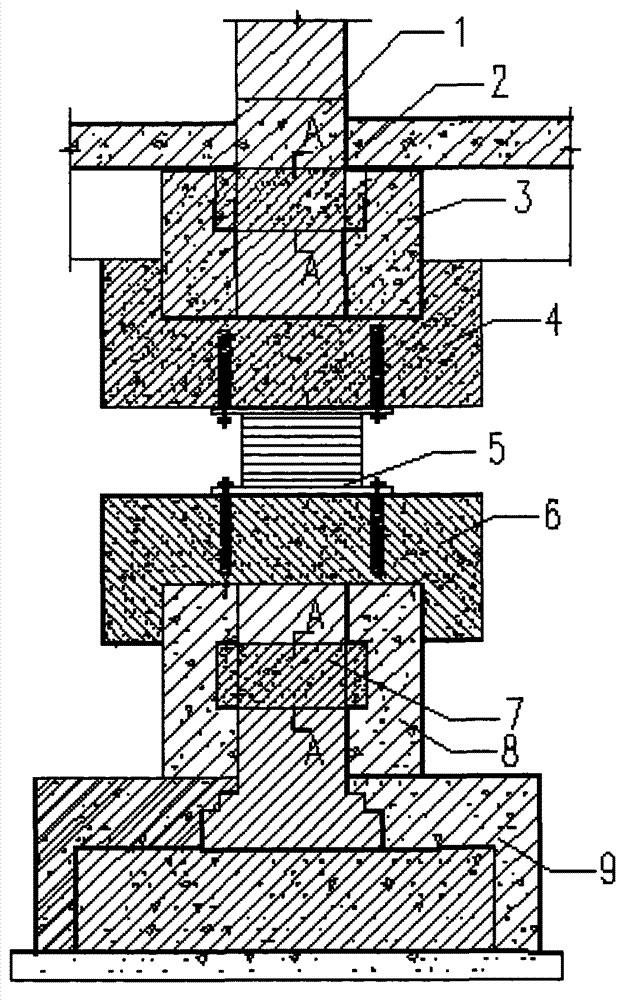 Brick and concrete reinforcement structure for shock insulation support and mounting and underpinning method thereof