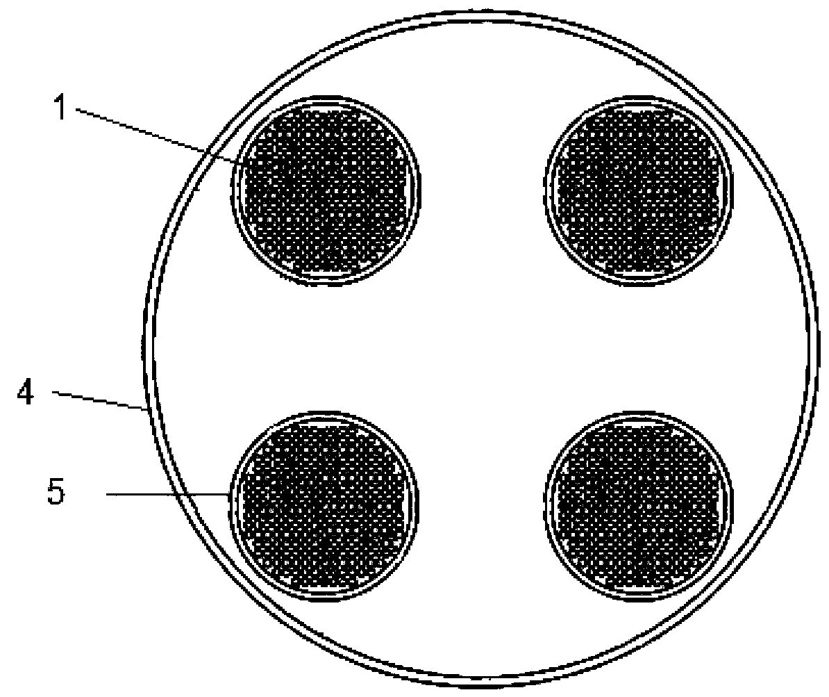 An isothermal fixed bed reactor with catalyst installed between heat exchange tubes