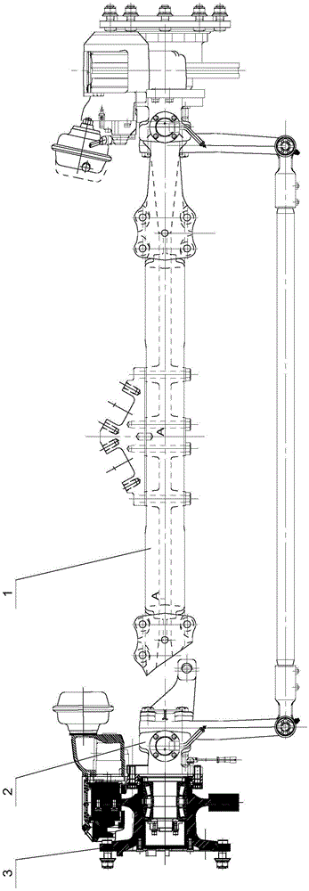 Automobile front axle assembly