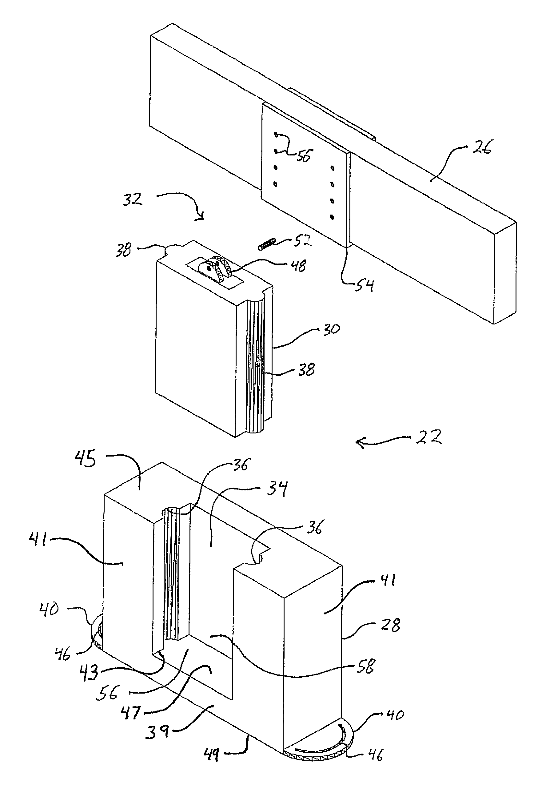 Adjustable pier