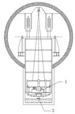 A construction method for the retraction device of the mechanized construction pump room equipment in the tunnel