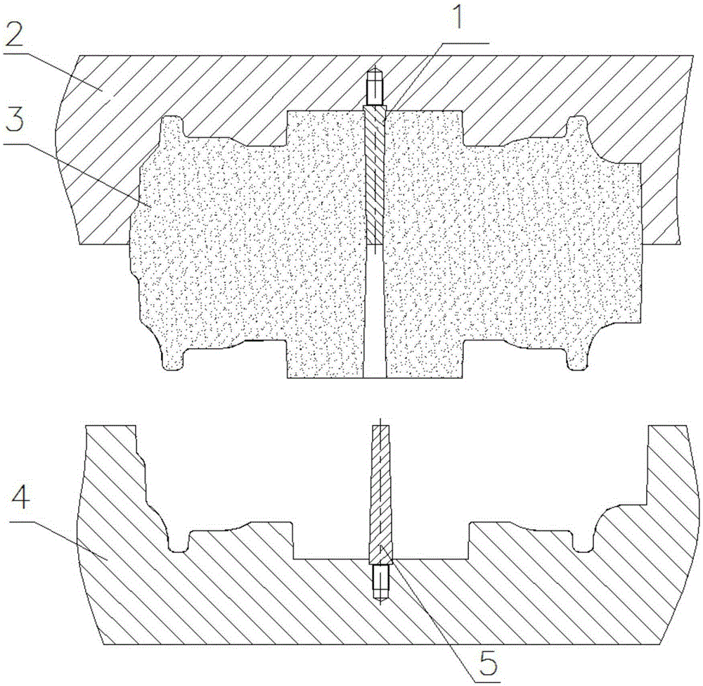Multifunctional locking mechanism for sand core and core manufacturing method