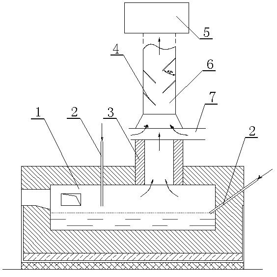 Production device for large-particle-size antimony trioxide