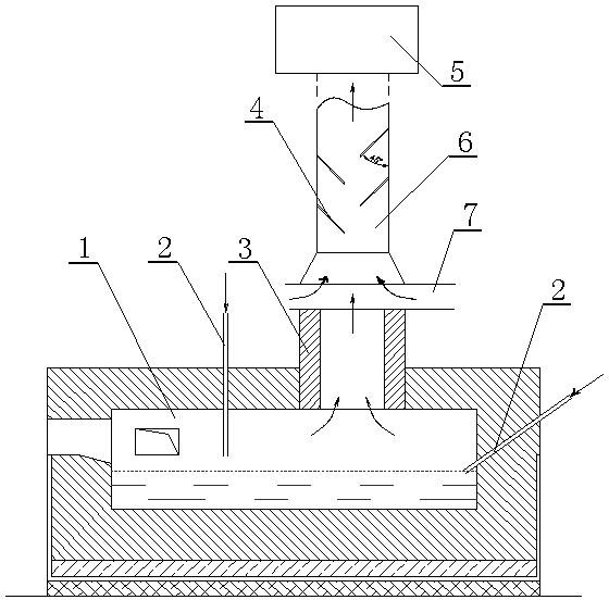 Production device for large-particle-size antimony trioxide