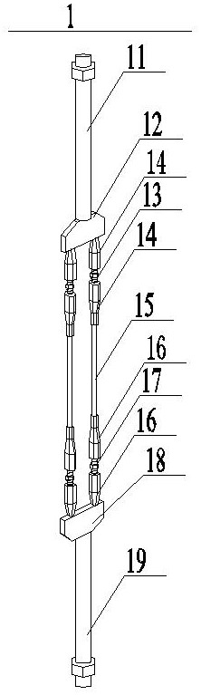 Reinforced concrete through arch bridge suspender direct replacement structure and replacement method thereof