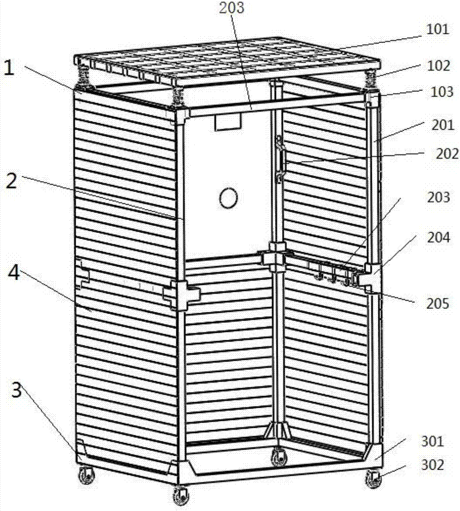 Firefighting mobile collapse protection bracket