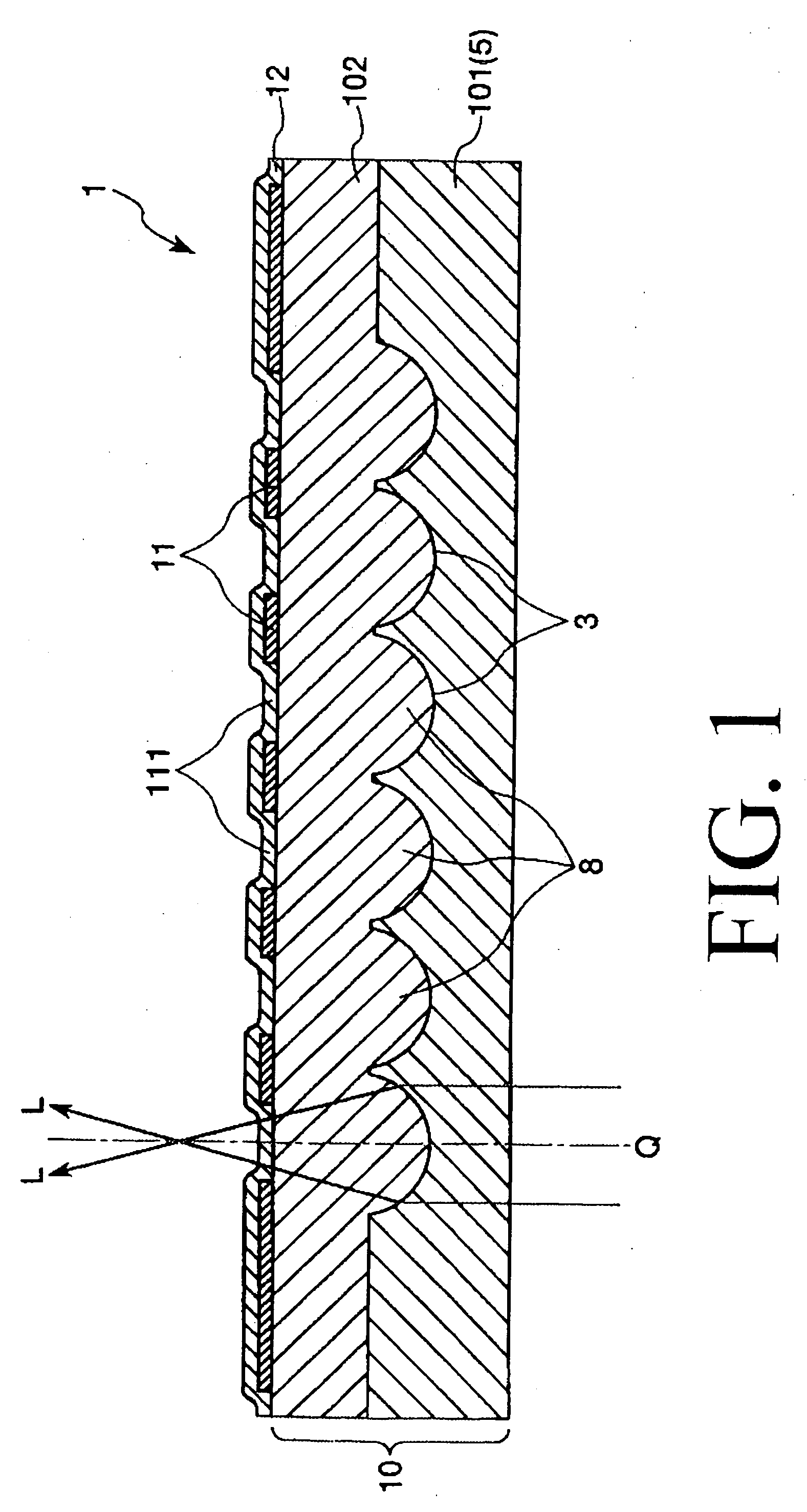 Method of manufacturing a microlens substrate, an opposed substrate for a liquid crystal panel, a liquid crystal panel and a projection type display apparatus