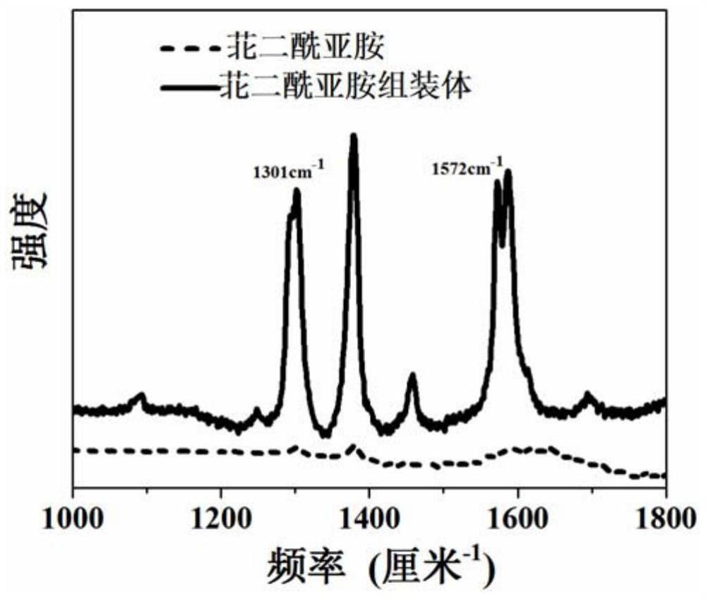 Perylene diimide assembly doped perovskite solar cell and preparation method thereof