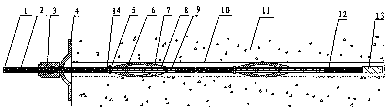 Method of segmenting grouting by using grouting anchor cable