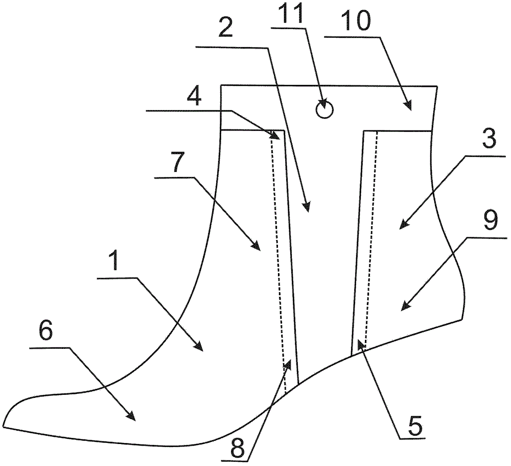 Separated shoe tree structure