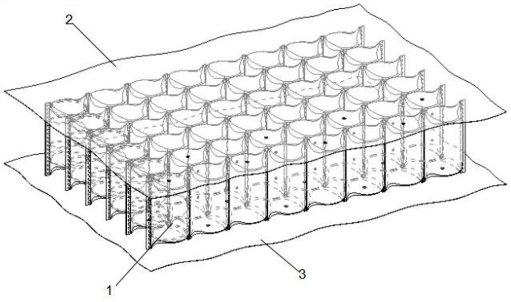 Combination method and combination structure of pocket spring bed net