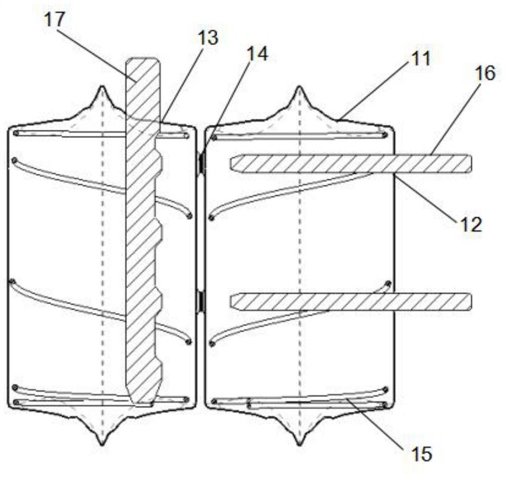 Combination method and combination structure of pocket spring bed net