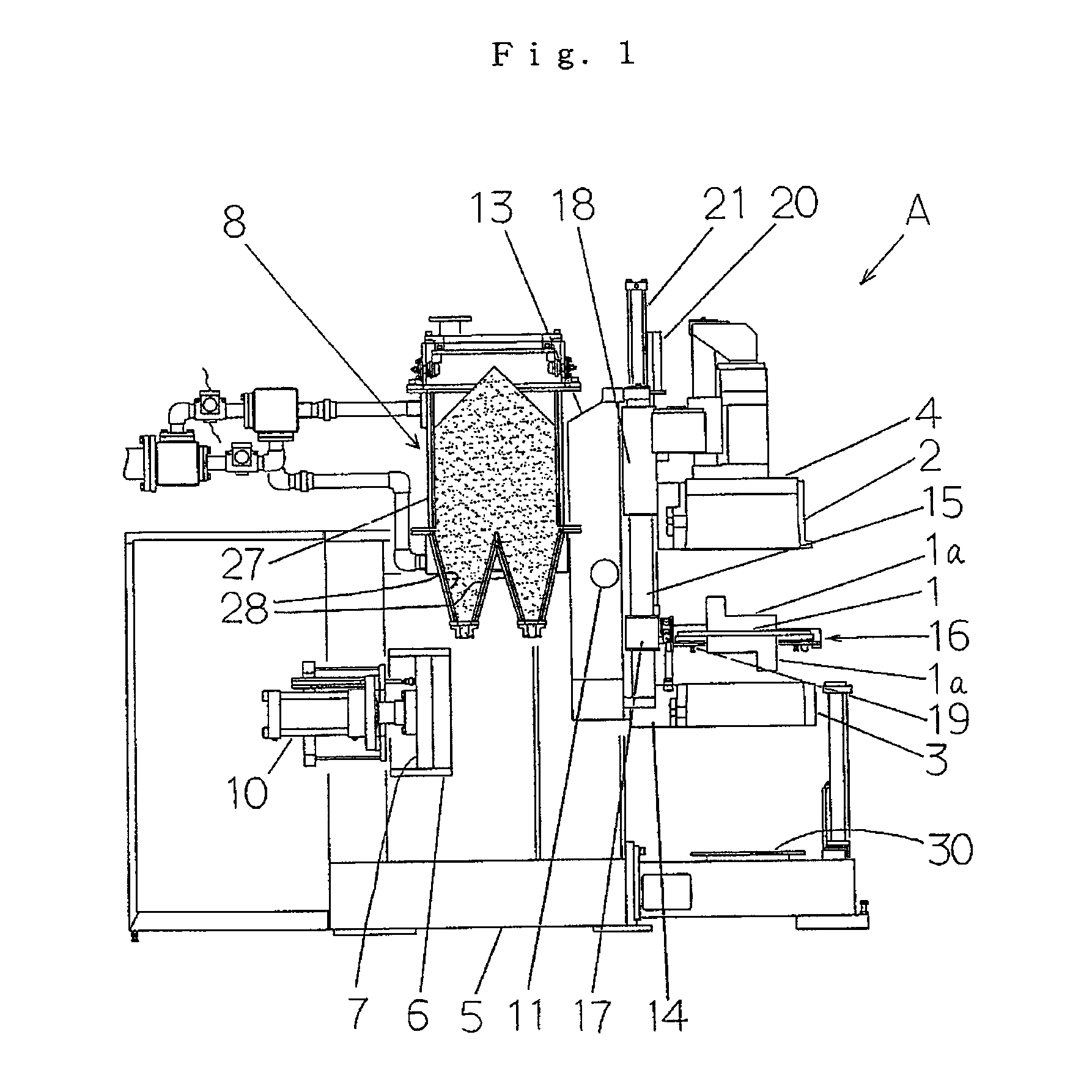 Core-setting apparatus used for a molding apparatus and a method for setting a core