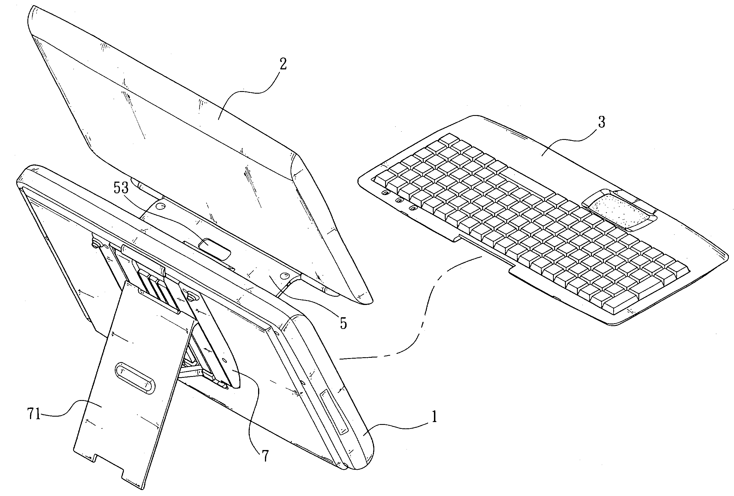 Structure of notebook computer