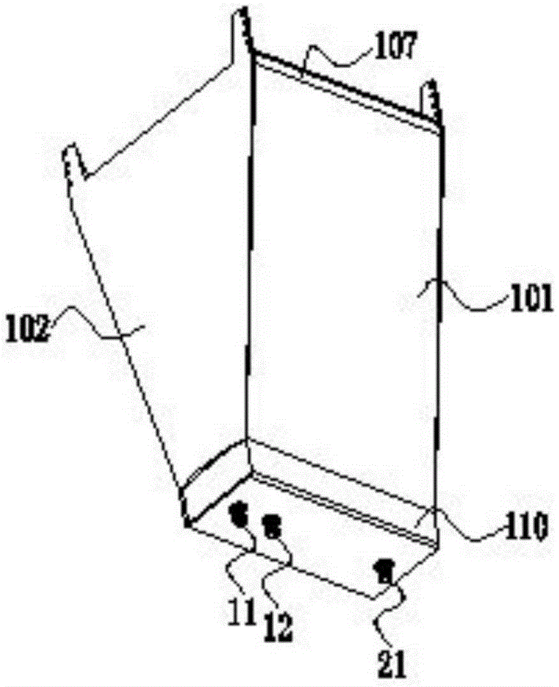 Air cooler based on chamfered platform structure