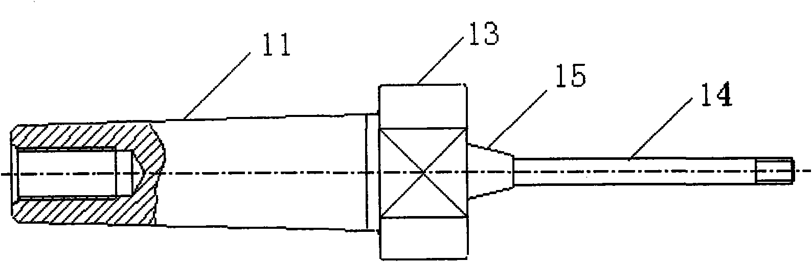 Universal closing-up device for spherical surface of spinning conduit