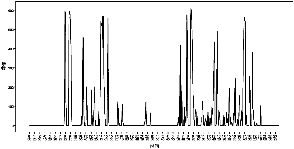 Human motion feature analysis method based on smart watch data