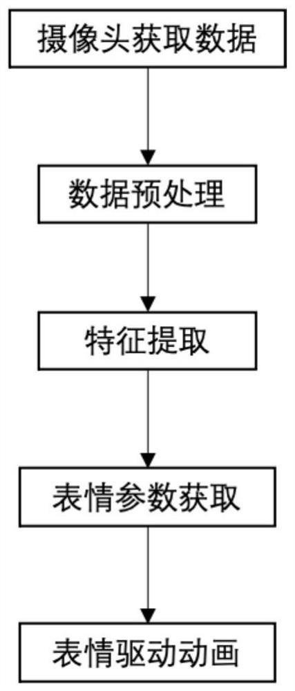 Lightweight 2D video-based facial expression driving method and system