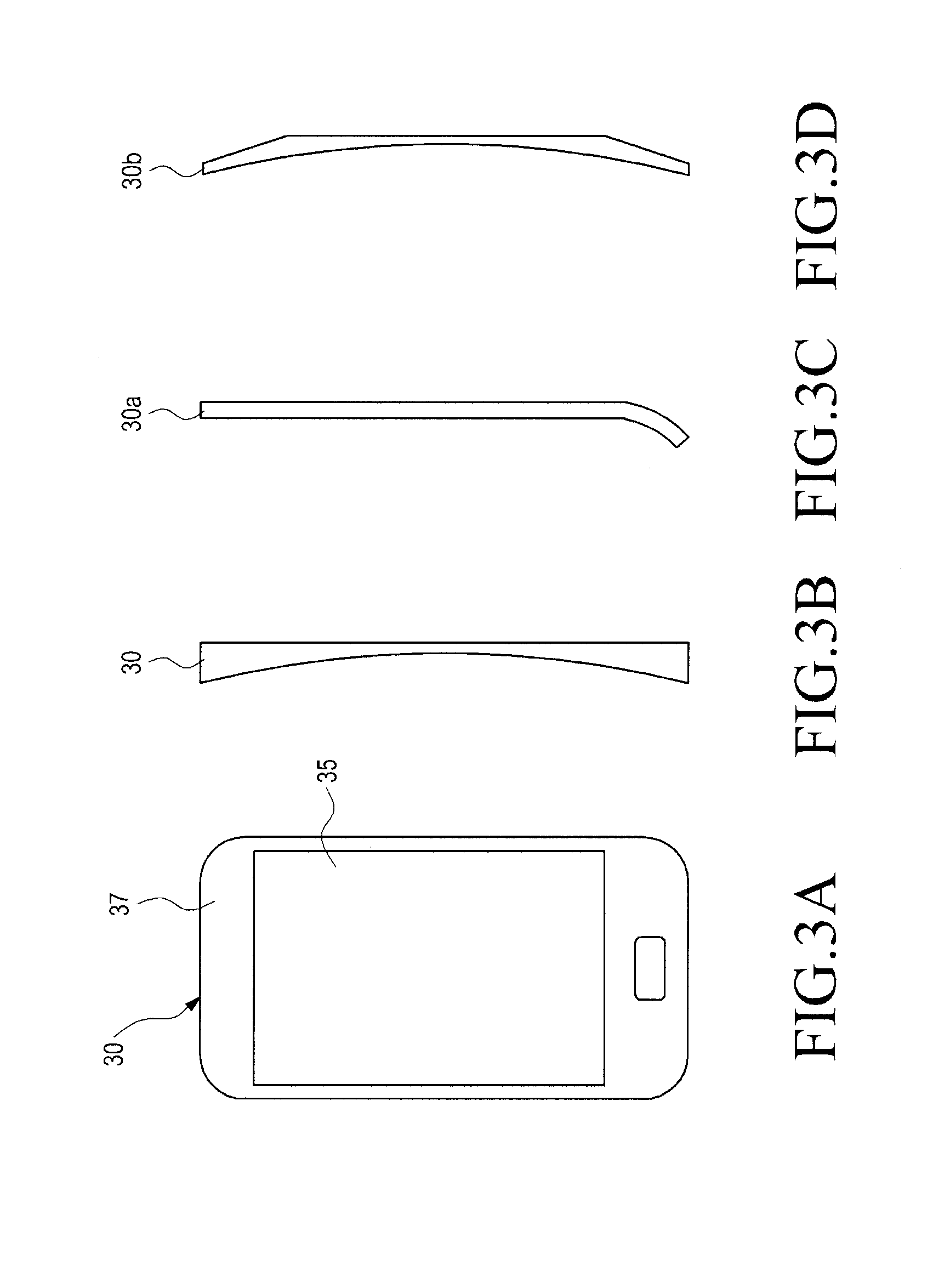 Method for fabricating a window member of the display device of a portable terminal