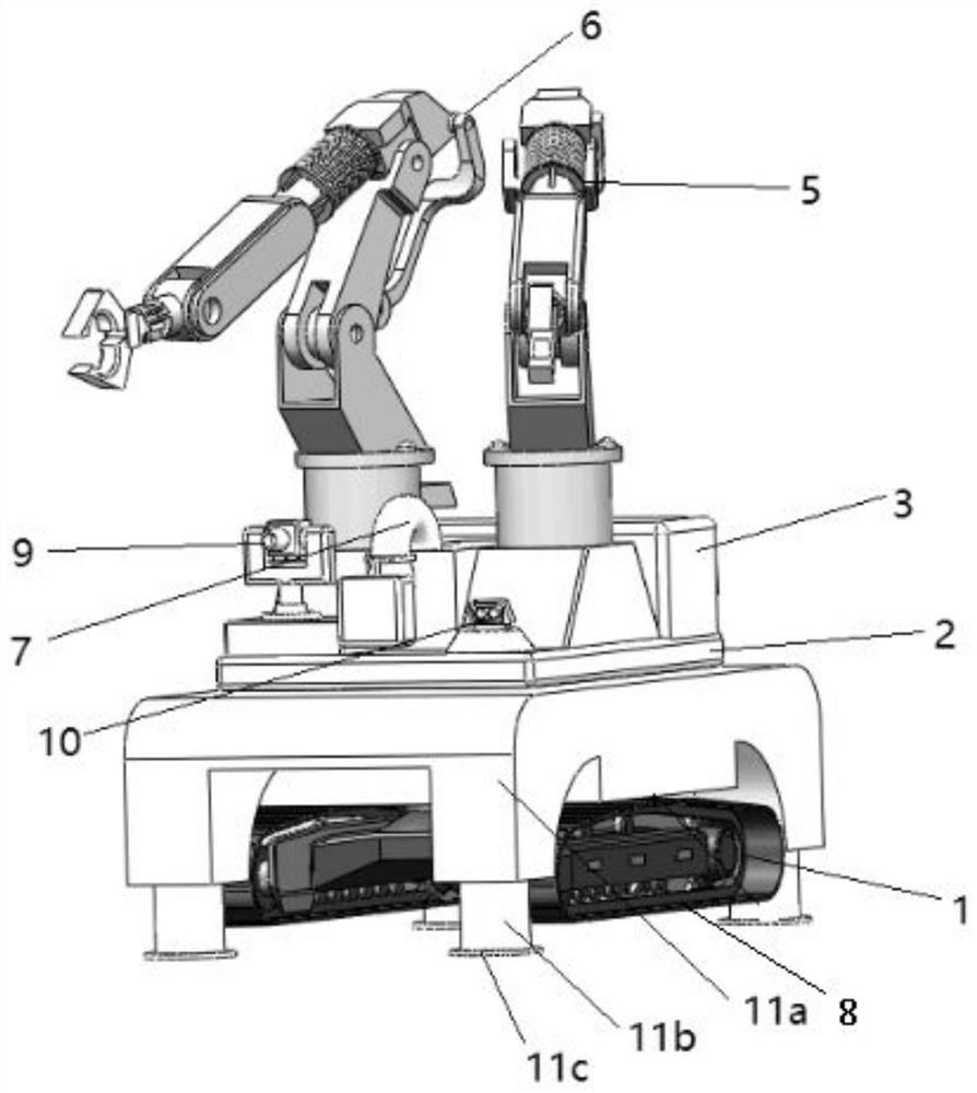 A kind of fire-fighting robot and reaction force control method