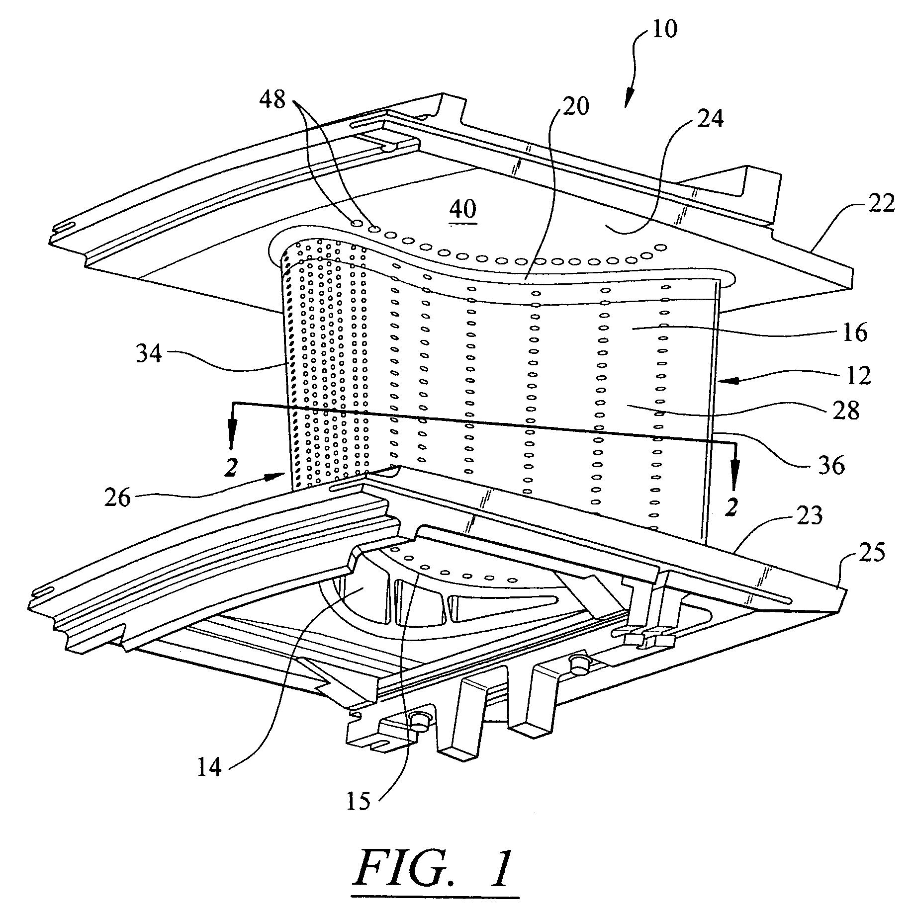 Cooling system for an airfoil vane