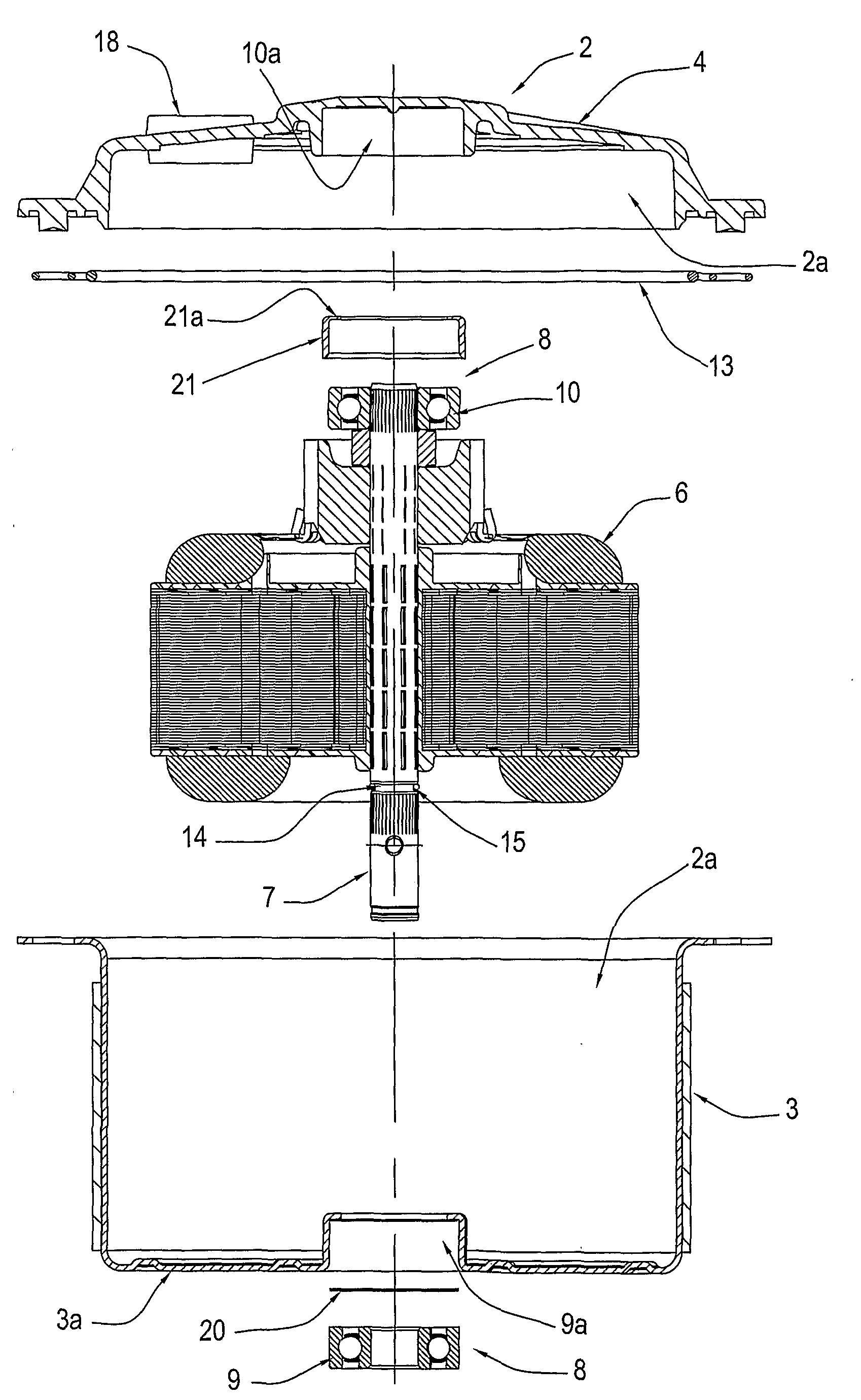 Method for assembling an electric motor and motor obtained using this method