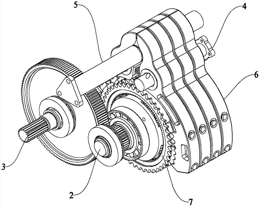 Variable speed mechanism for tractor