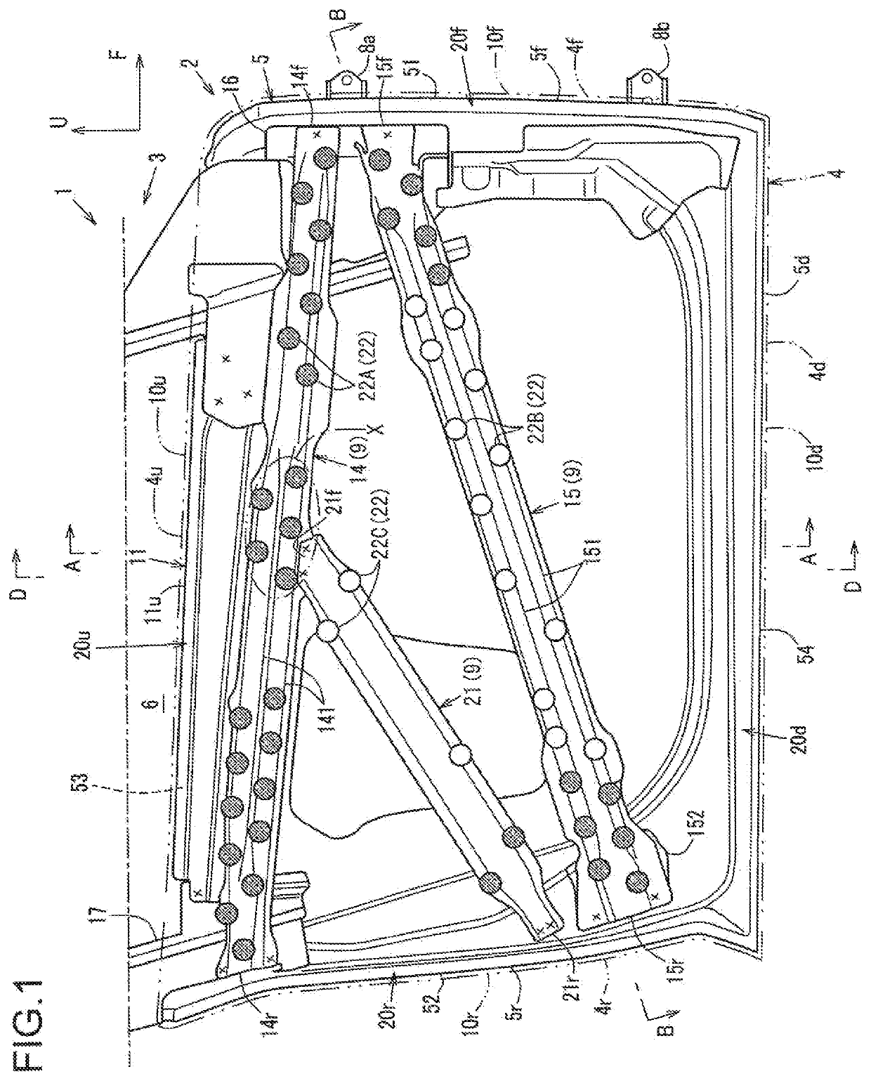 Vehicle door structure - Eureka | Patsnap