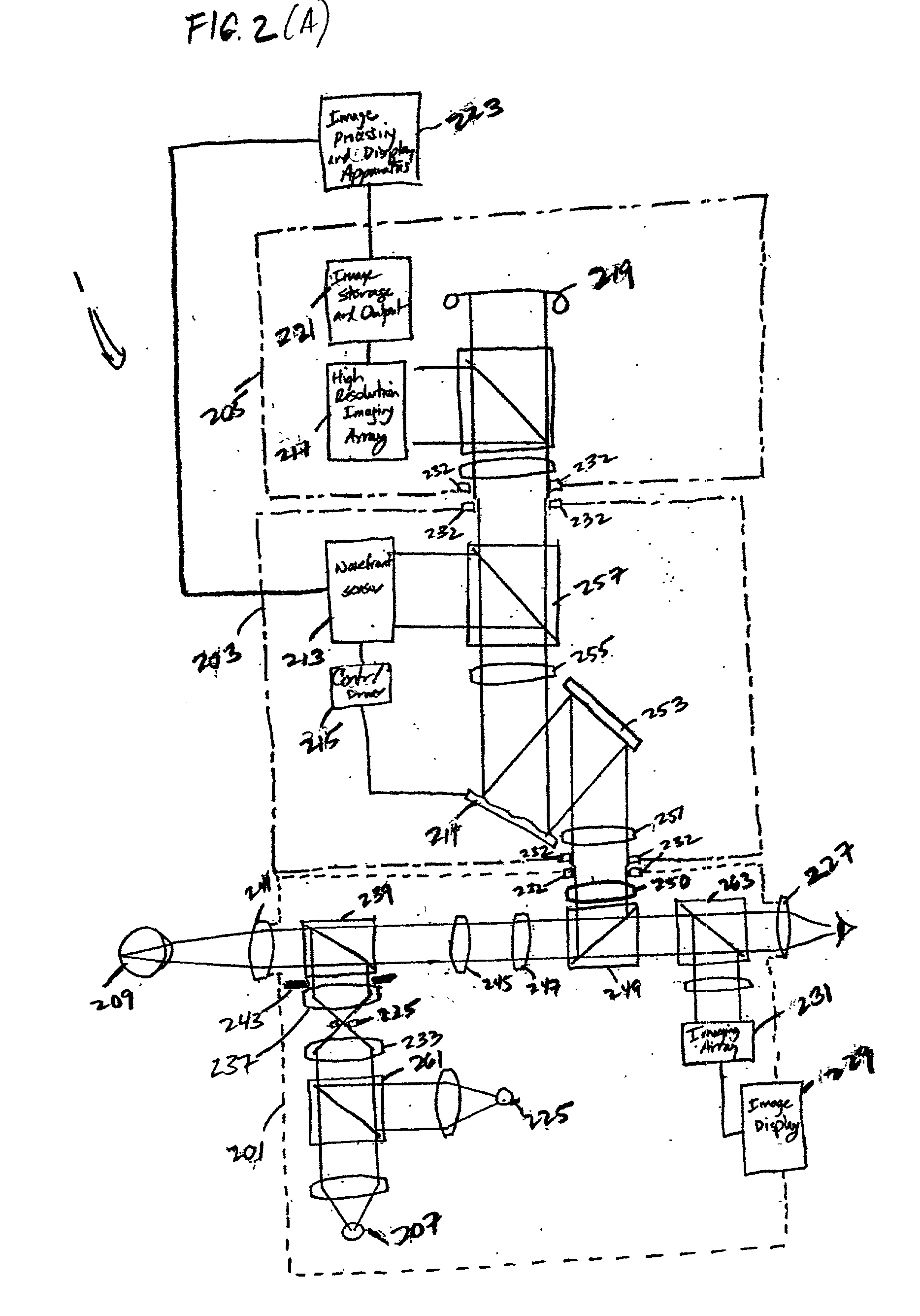 Modular adaptive optical subsystem for integration with a fundus camera body and CCD camera unit and improved fundus camera employing same