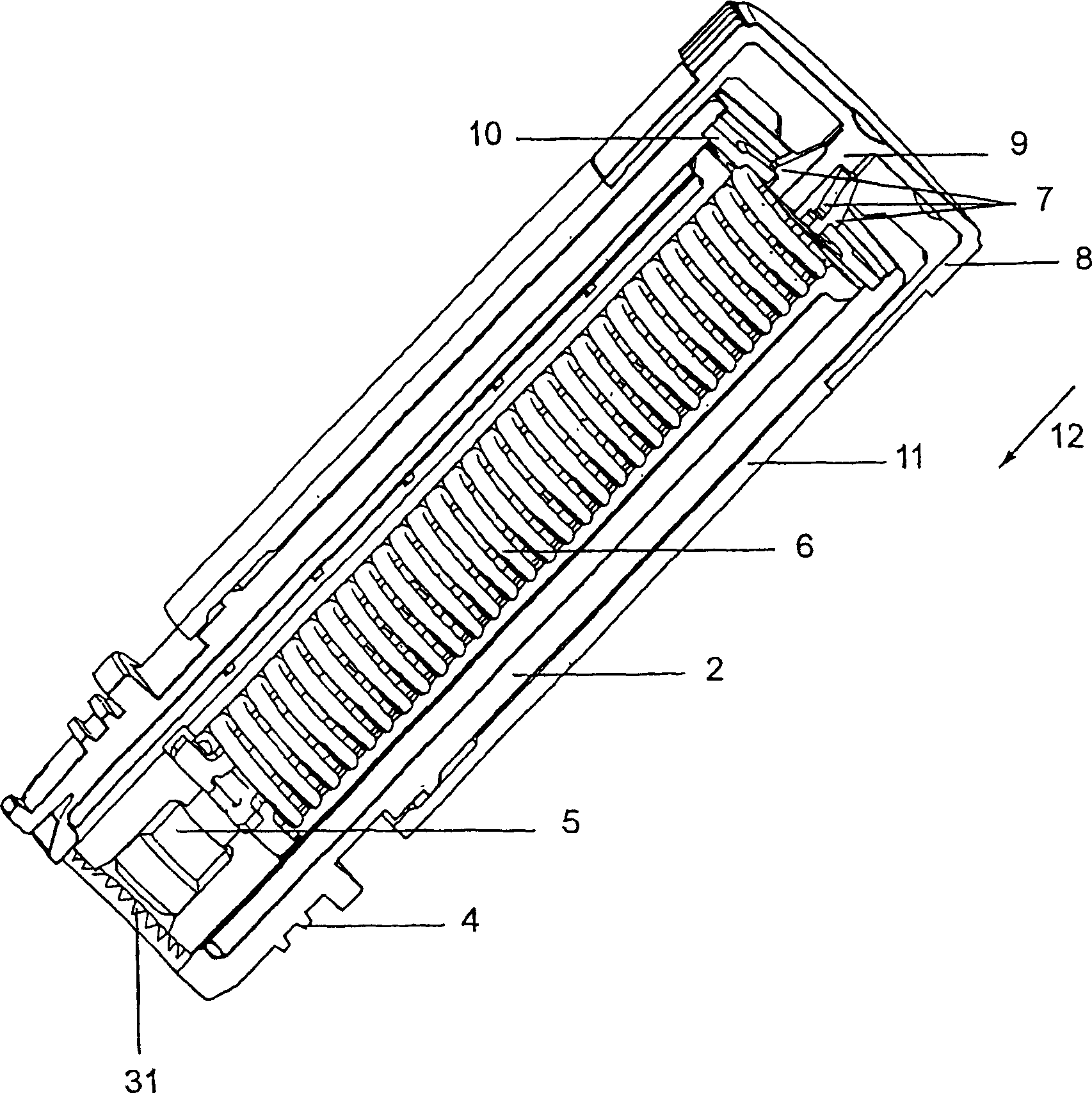 Device for automatically injecting liquids to be injected