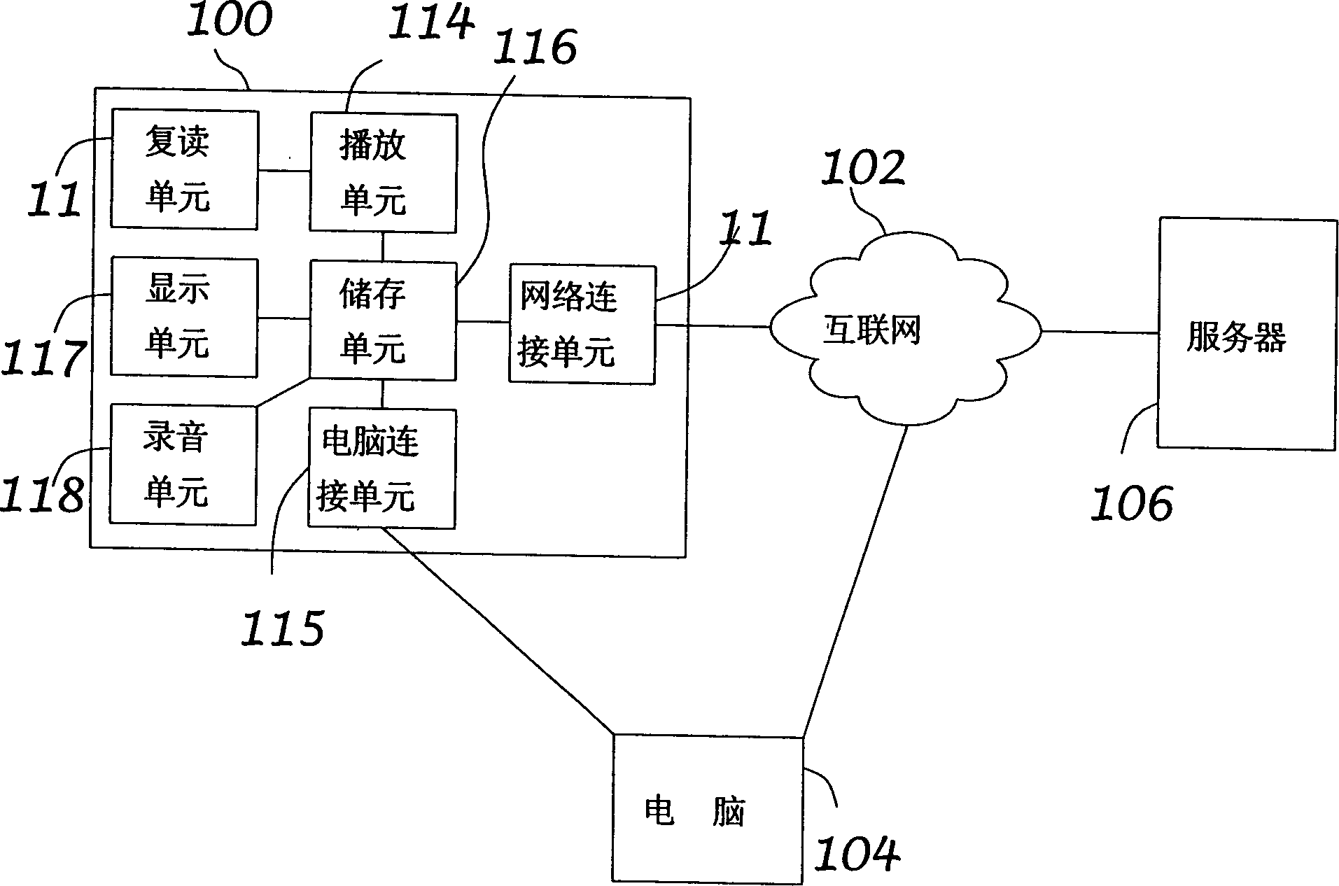 Mobile communication device with record function