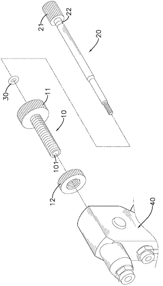 Positioning device for blind nut hand tool