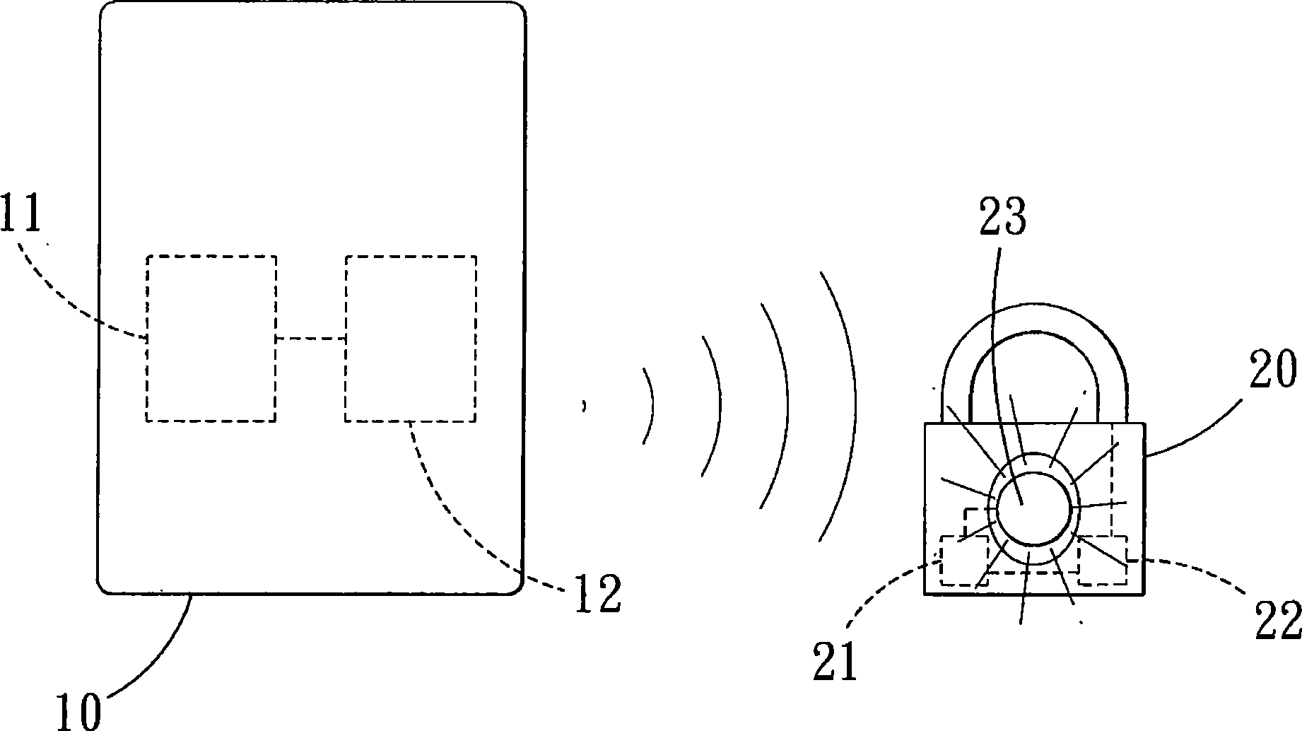 Powerless type electric lock piece and method for controlling same