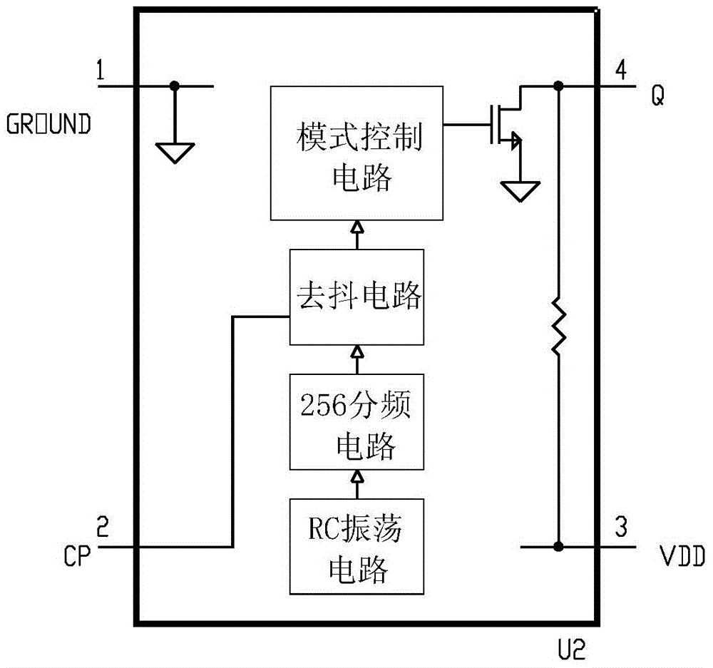 Wide-voltage-range LED (light emitting diode) lamp switching and dimming driving circuit and LED lamp dimming control system
