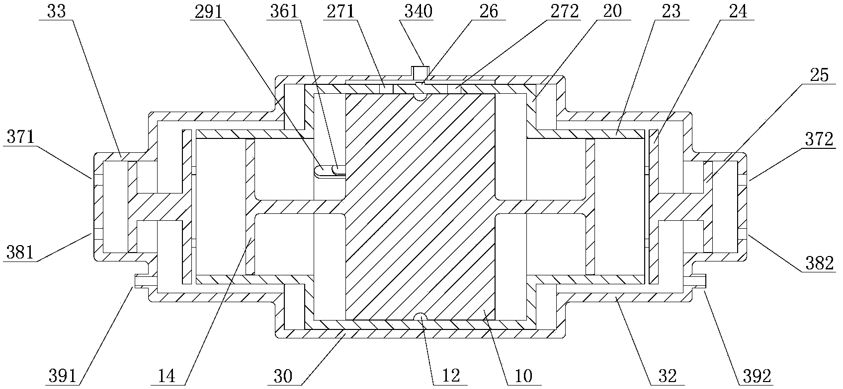 Pressurizing cylinder