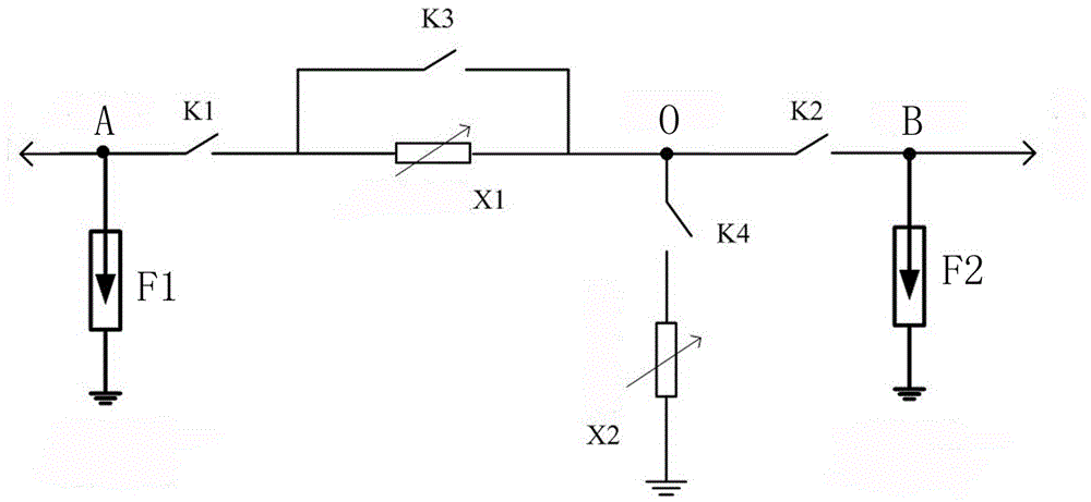 Distributed overvoltage protection system for movable type photovoltaic power station low voltage ride-through testing apparatus