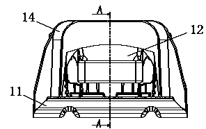 Mounting structure of automobile left suspension