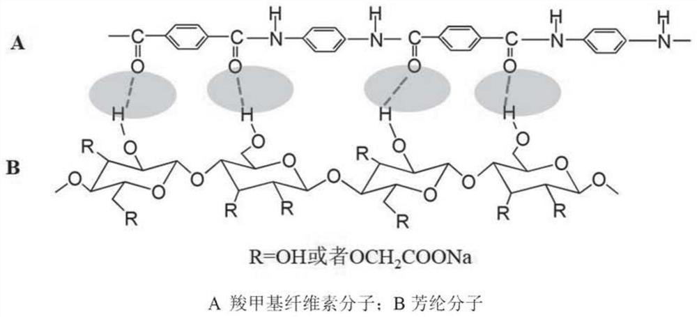 Carboxymethyl cellulose/aramid nano fiber composite membrane as well as preparation method and application thereof