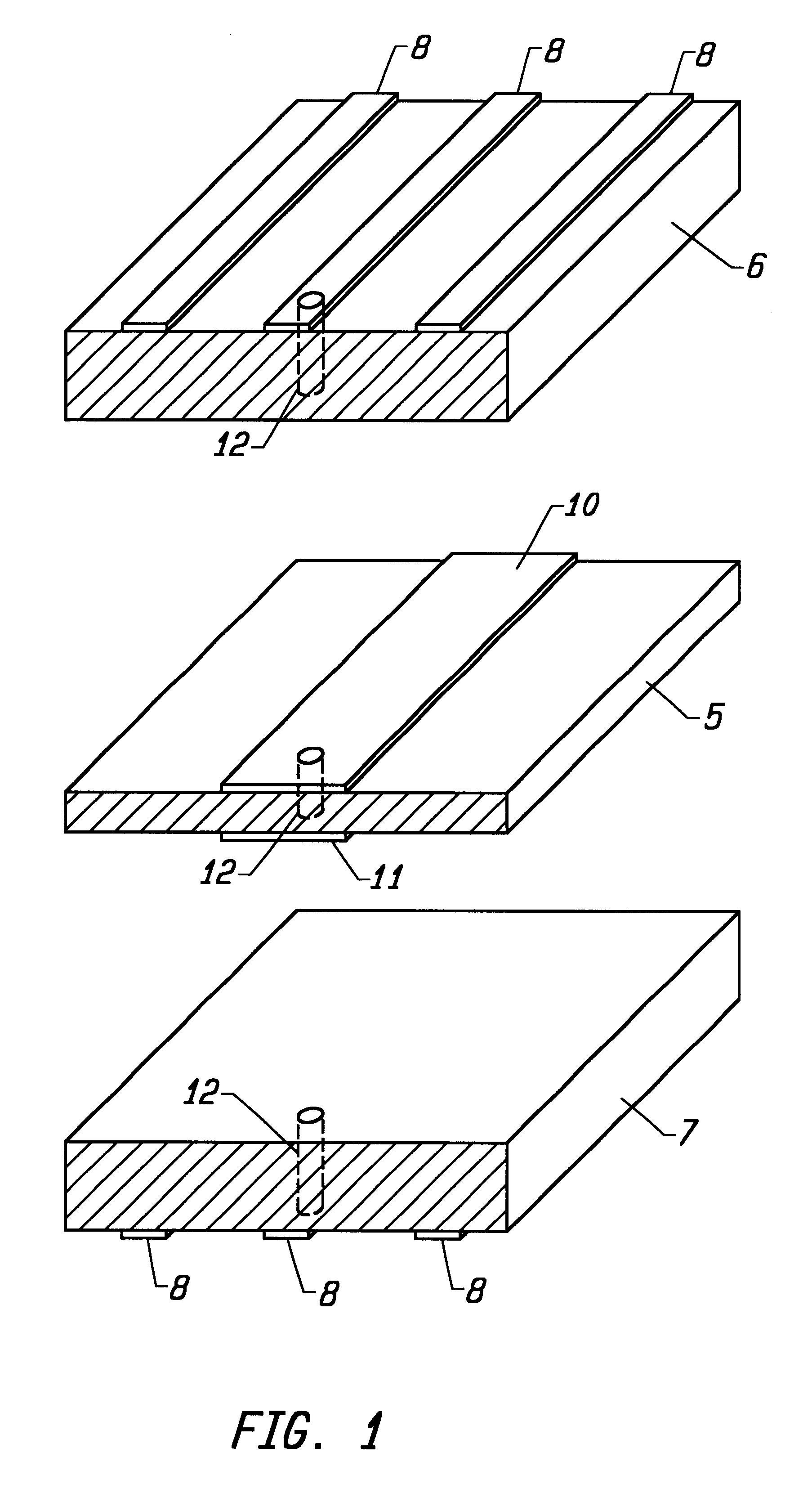 Multi-layer printed wiring board having integrated broadside microwave coupled baluns