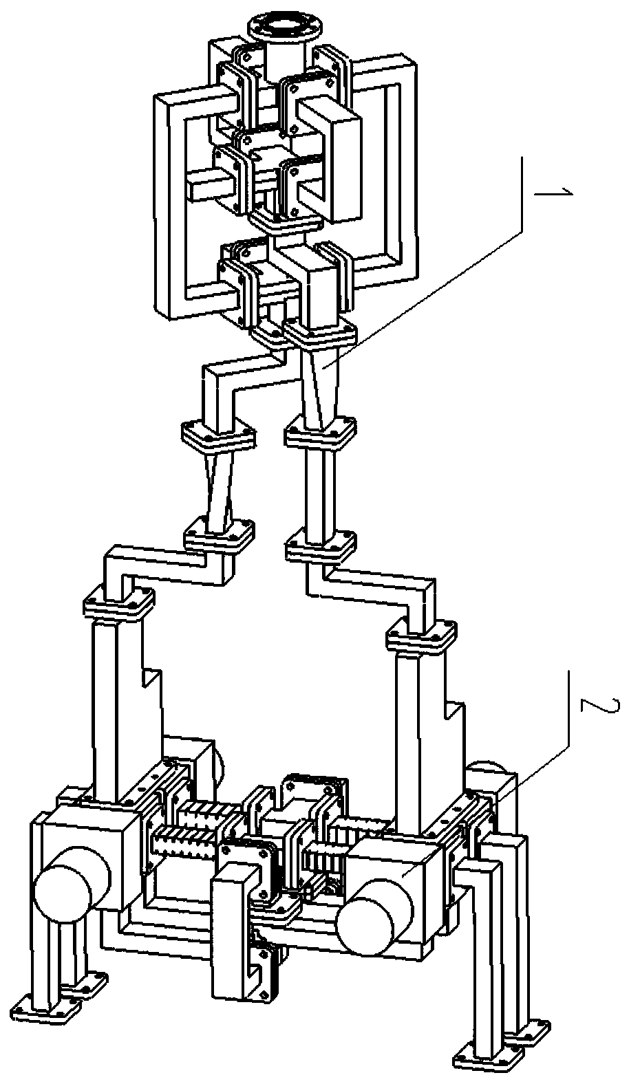 A circular polarization multiplexing feed source network for ku-band transceiver common line