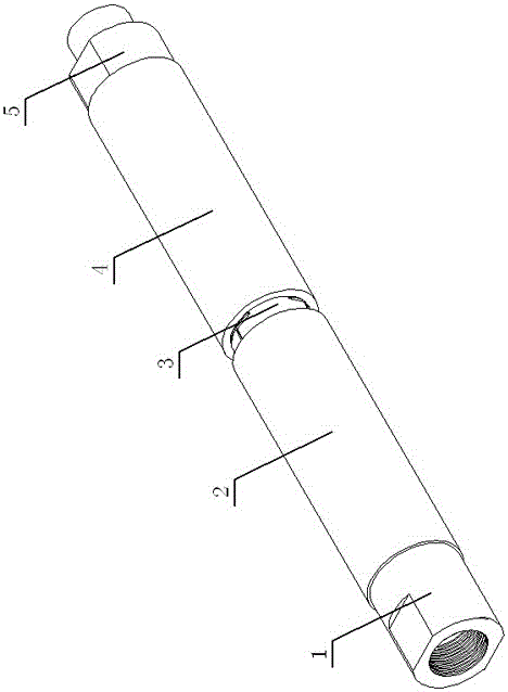 Binary self-broken liquid-gas rock cracking pipe