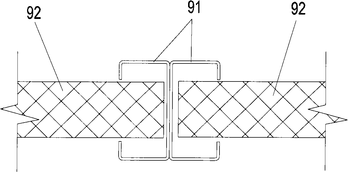 Heat preservation structural component for upright post of mobile house