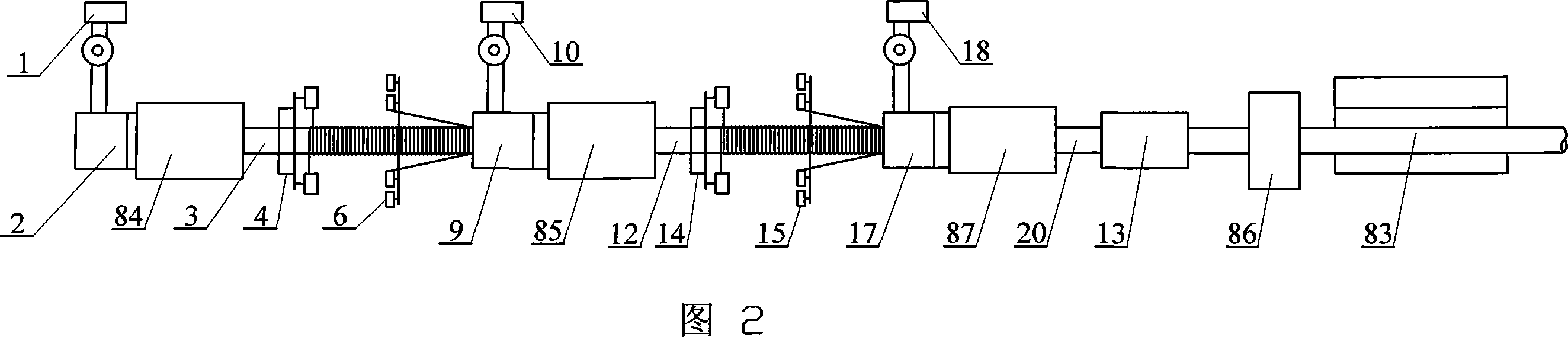 Method for producing steel mesh reinforced plastic composite pipes and its self-contained equipment