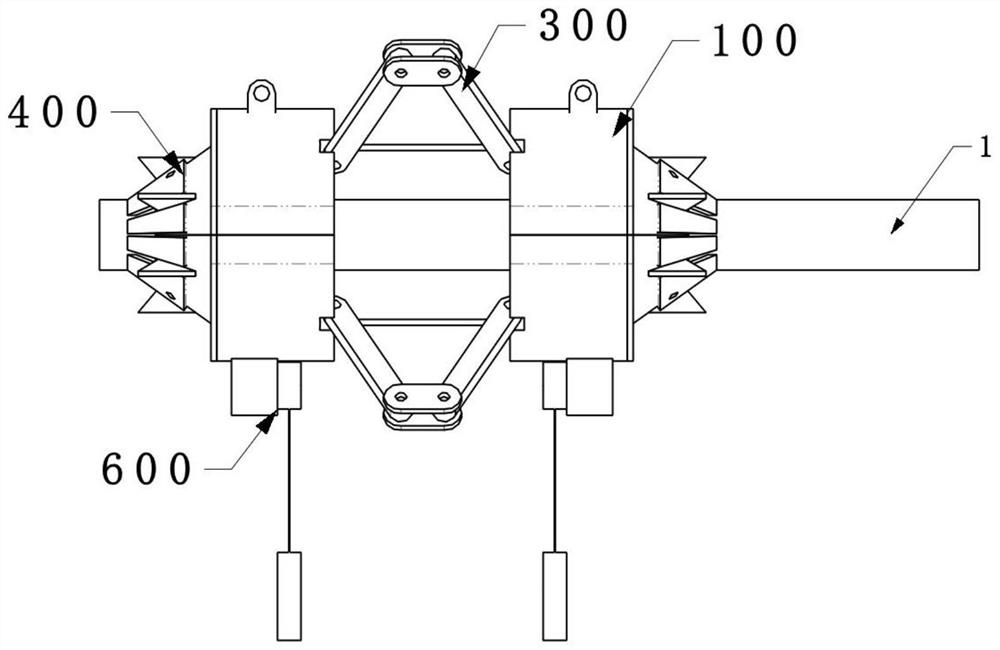 High-voltage line deicing device