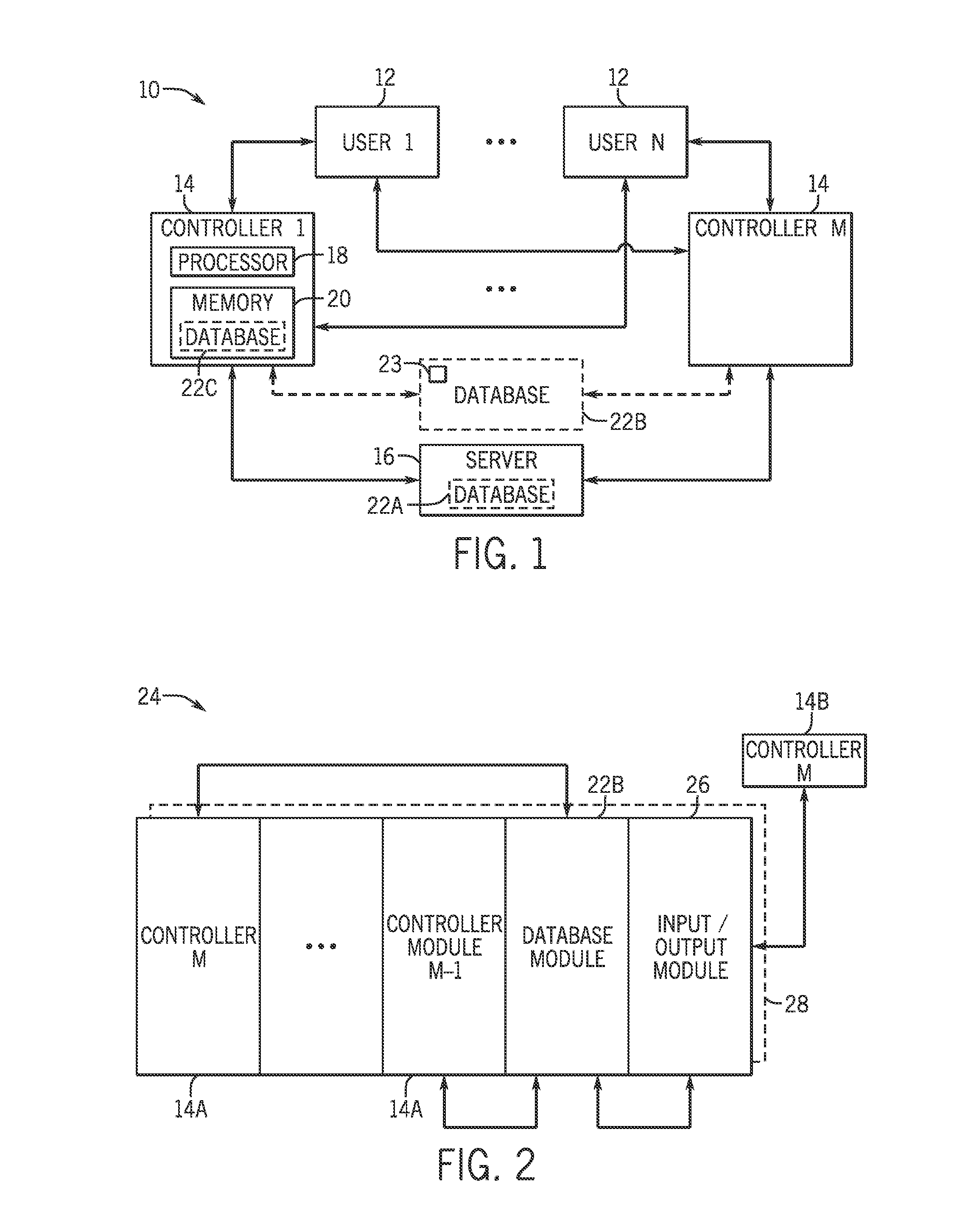 Control system database systems and methods
