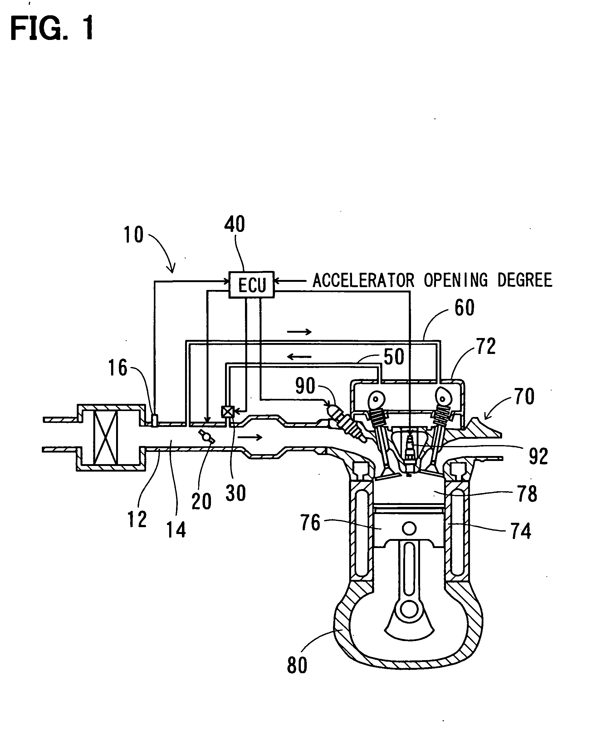 Blow-by gas recirculation system