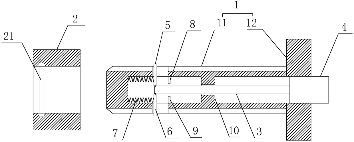 Anti-loose retaining type connection structure